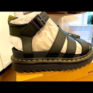 Dr. Marten black sandals